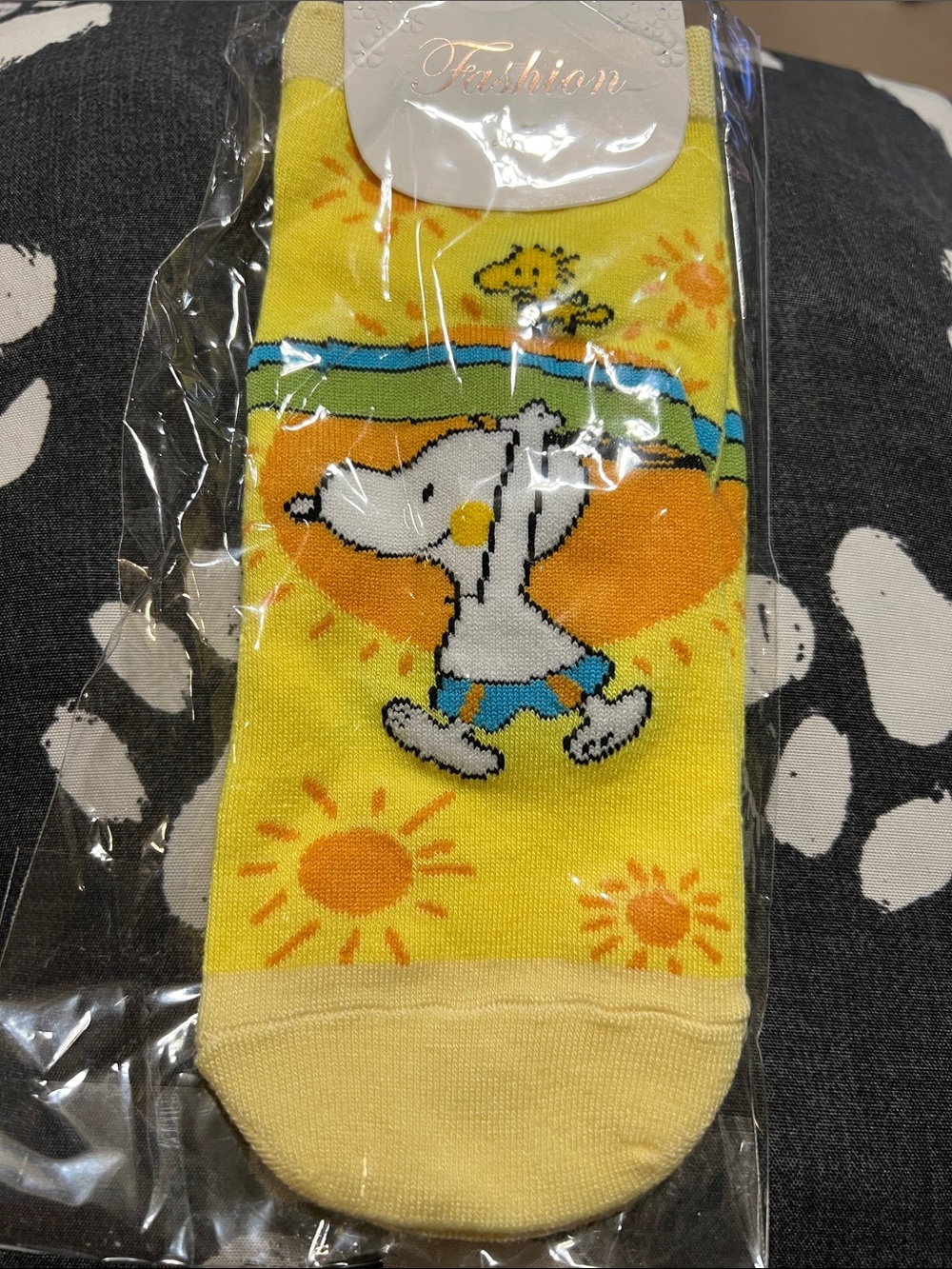 NWT Yellow Snoopy Surf Socks